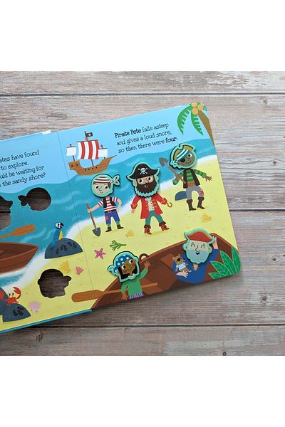 North Parade Children's book, NPP, 5 Pesky Pirates - Children's Touch & Feel Silicone Book, 1+ years