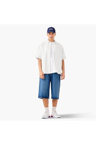 Lee Cooper Regular Fit Textured Resort Shirt with Collar