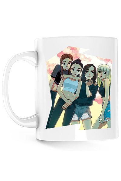 OEM Cana Blackpink All Gang Team Cartoon Kpop, alba, 330 ml