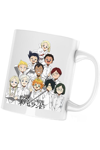 OEM The Promised Neverland All Team Mug, white, 330 ml