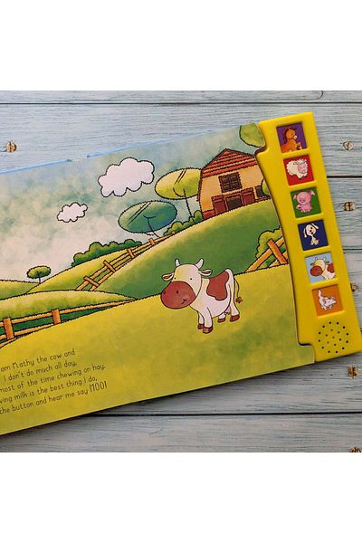North Parade Children's book, NPP, Farm Animals, Children's 6 Button Sound Book, 3+ years