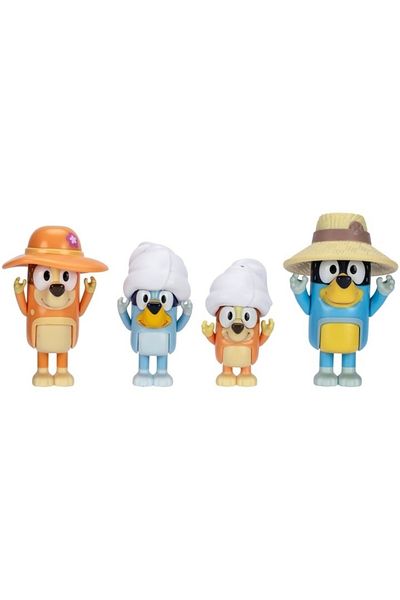 Fat Moose Set of 4 figurines Bluey - Family Trip