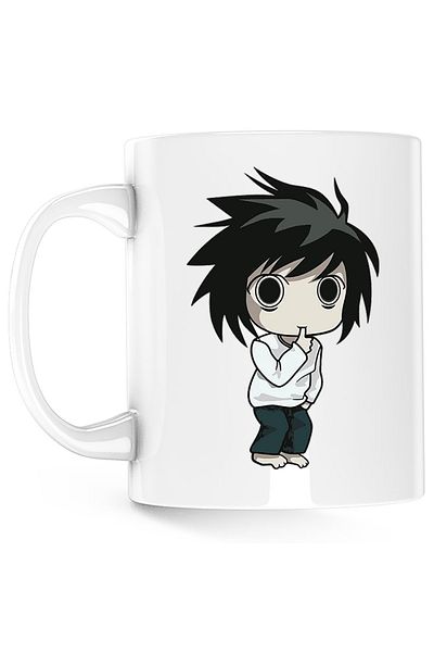 OEM Death Note Detective Baby Mug L Sherlock Holmes, white, 330 ml