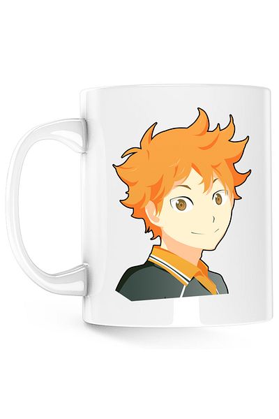 OEM Haikyuu Hinata Volleyball Christmas Valentine's Day Mug, white, 330 ml