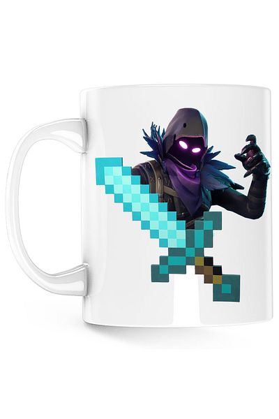 OEM Cana Raven Fortnite Minecraft Diamond Sword, alba, 330 ml