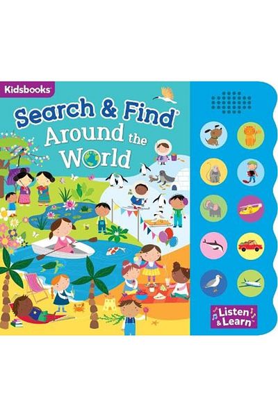 North Parade Sound book, NPP, Search & Find Around the World, 2+ years