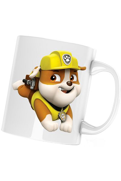 OEM Paw Patrol Rubble Puppy Repair Mug, white, 330 ml