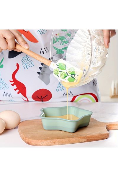 Cozy Nest Silicone Spatula Set, 2-Piece, Large & Small Kitchen Utensils for Mixing, Scraping