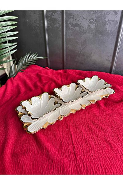 ROSSEV Flora Gold Presentation Bowl Set of 3