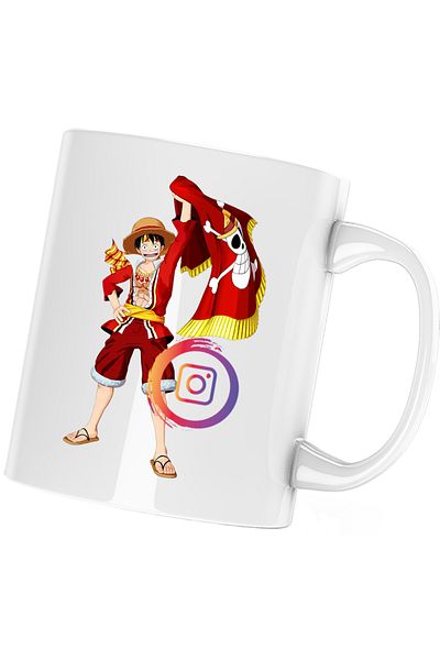 OEM Cana One Piece Luffy Intagram Creator Insta, alba, 330 ml
