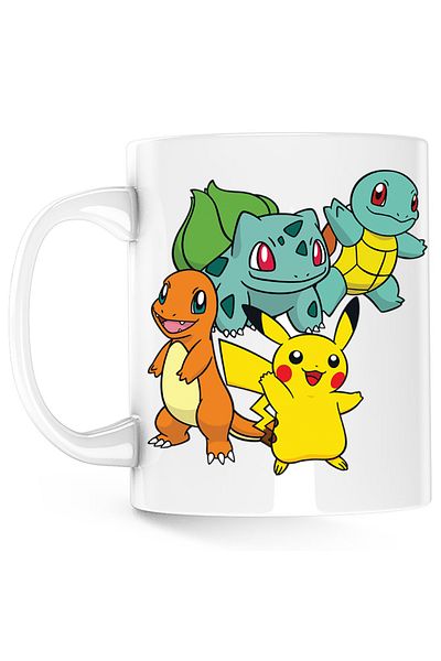 OEM Cana Pokemon Go Cards Pikachu Bulbasaur, alba, 330 ml
