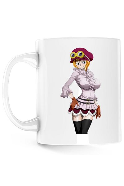 OEM One Piece Koala Anime Manga Girl Mug, white, 330 ml