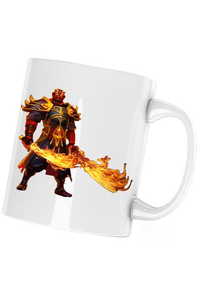 OEM Dota 2 Xin Spirit Ember Hero Swords Fire Dota2 Mug, white, 330 ml