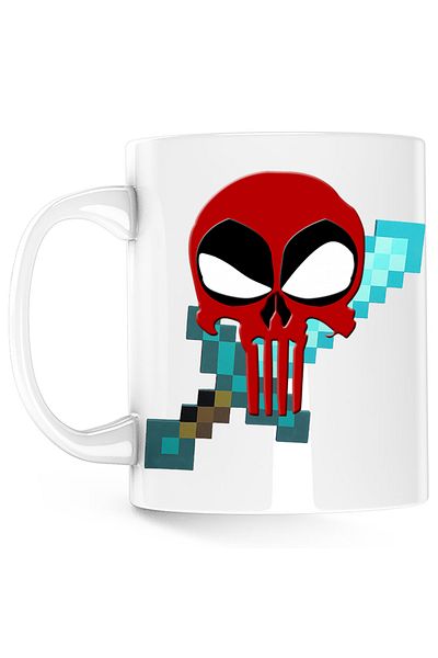 OEM Cana Deadpool Reaper Minecraft Sword Diamond, alba, 330 ml