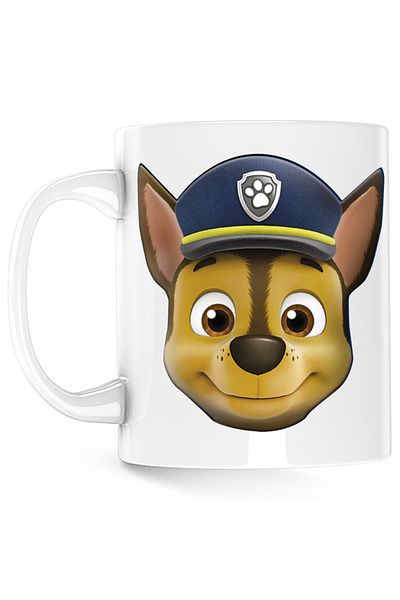 OEM Paw Patrol German Shepherd Puppy Policeman Mug, white, 330 ml
