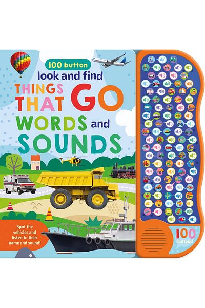 North Parade Children's book, NPP, Look And Find Things That Go - Children's 100 Button Sound Book, 1+ years