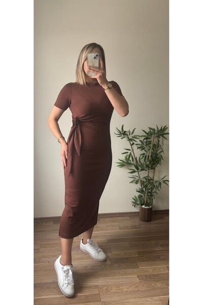 Butik Yandan Bağlamali Elbise