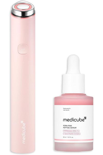 Medicube Calm and Clear Skin Duo: Mini Booster Pro Pink and Salmon DNA PDRN Pink Peptide Se