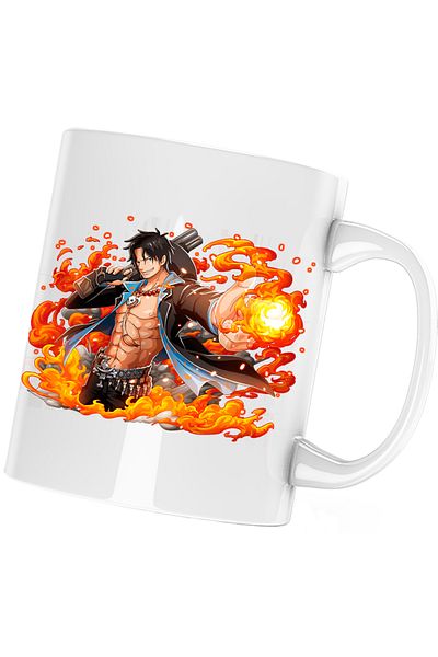 OEM Cana One Piece Portgas D Ace Gol Fire Fist, alba, 330 ml