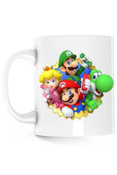 OEM Cana Super Mario Bros All Team 3D Odyssey Game, alba, 330 ml