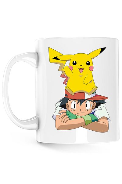 OEM Cana Pokemon Go Ash Pikachu Detective, alba, 330 ml