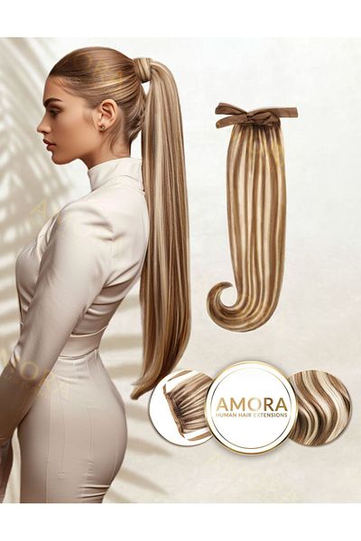 Amora Balayage Caramel Brأ؛lأe - Extensii Suvitate Coada Lux
