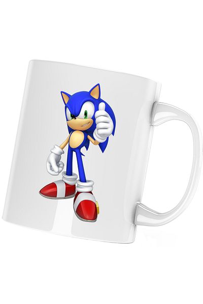 OEM Sonic the Hedgehog Courier Sprinter Race Mug, white, 330 ml