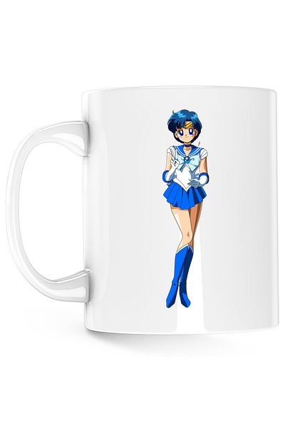 OEM Sailor Moon Manga Anime Mercury Mug, white, 330 ml