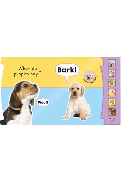 North Parade Children's book, NPP, Animal Babies, Children's 6 Button Sound Book, 0+ years