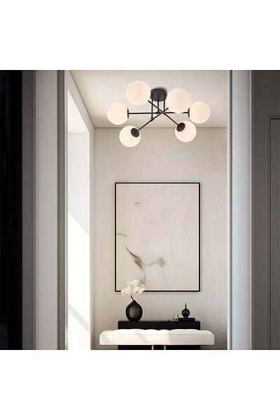 Braytron Ceiling Light Br-bv01-00113, 6xg9, Black White, Ip20,