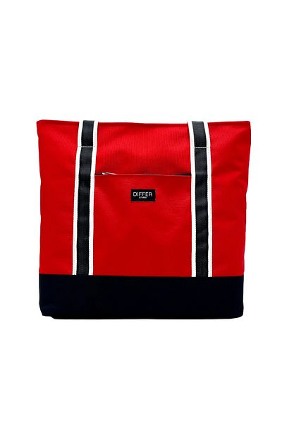 Differ Studio Red Color 2-Piece Waterproof Multi-Purpose Beach/Arm/Shoulder/Sports/Travel Bag with Black Inner Bag