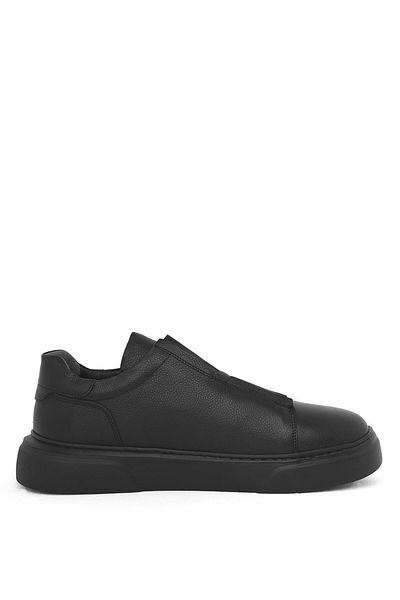 Deri Company Libe Men's Black Leather Sports Shoes