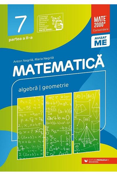 Editura Paralela 45 Mathematics. Algebra, geometry. 7th grade. Con