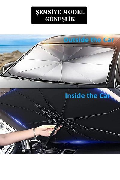 Fiat Auto Sun Shade Fit for All Vehicles Auto Windshield Sunshade Umbrella Auto Sunshade Canopy