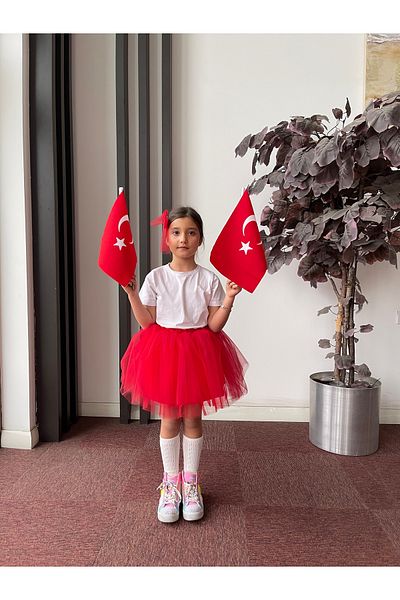 İPEKACOUTURE Red Tutu Skirt