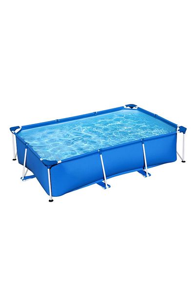 Optim Solution Metal Frame Pool, 2300 liters, Rectangular, Drain Valve, 259 x 170 x 61 cm, Blue
