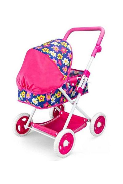 Toybox Children's Toy Doll Simulation Baby Trolley - Pink