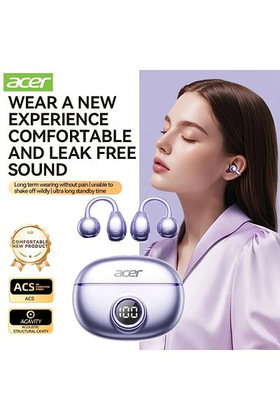 ACER OHR512 Pure Bass Sound Wireless Wireless Earbuds - New Model Over-Ear Design,