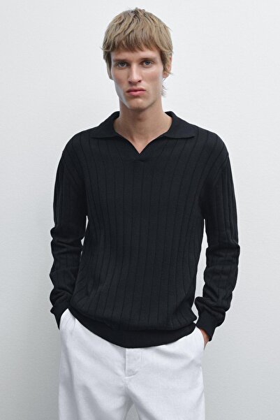 Massimo Dutti Uzun kollu polo yaka kazak