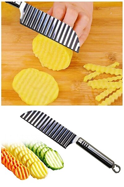 TUMU LIFE Şekilli Patates Bıçağı Paslanmaz Çelik Lüx Bıçak