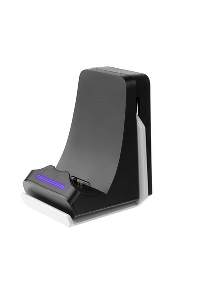 FIXED Stała wisząca stacja dokująca do kontrolera PS5 DualSense z zaczepem na słuchawki | FIXPS5-HCD-BW