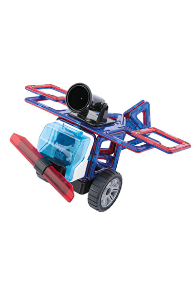 Clicstoys Magnetic building set - Magformers, intervention machines