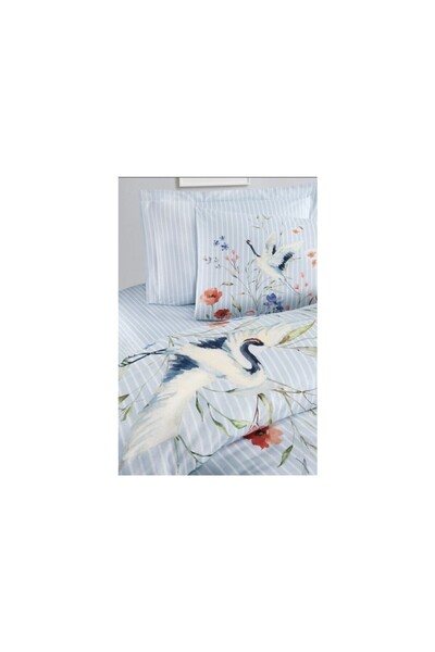 Altınbaşak 100% Cotton Double Duvet Cover Set Avila Sky