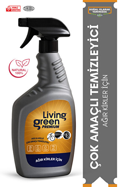Living Green Bitkisel ULTRA GÜÇLÜ Temizleyici Sprey 975ml– Hızlı & Etkili For...