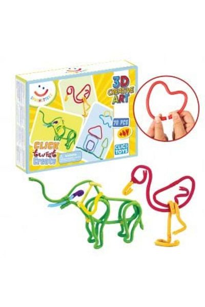 Clicstoys Spaghetteez 70-piece magnetic building set