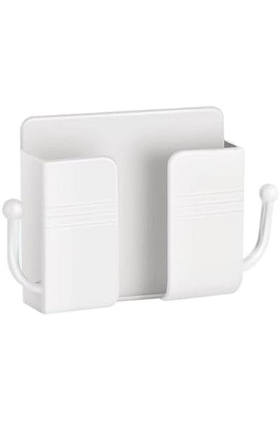 Yuwell YU WELL Mount Phone Holder Phone Stand with Data Cable Receiving Hole Multi Purpose Phone Dock White