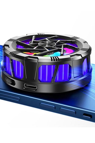 MACON Universal RGB Phone Cooler Fan – Magnetic Mobile Radiator with Fast Heat Dissipation Gaming fan