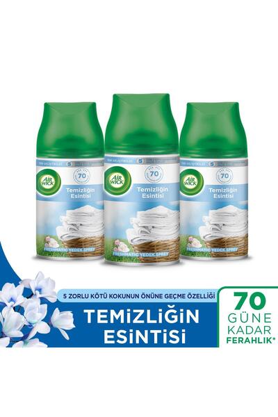 Air Wick Oda Kokusu Freshmatic Makine Yedek Spreyi Temizliğin Esintisi 3x250ml