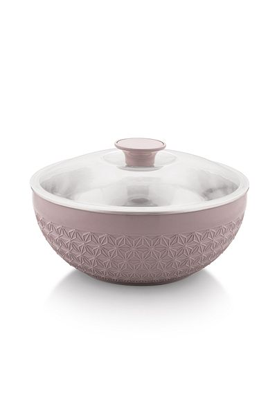 Axis 3pcs Insulated Mixing Bowl Set with Lids | 600ML, 1200ML, 1800ML | Steel Inner, Plastic Outer