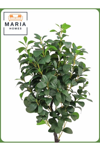 MARIA HOMES Artificial Lemon Tree 115 cm – Decorative Indoor Plant with new White Pot